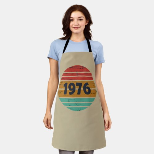 Born in 1976 vintage birthday apron