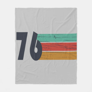 Born in 1976 vintage birthday gift fleece blanket