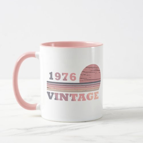 born in 1976 vintage birthday gift mug
