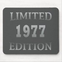 Born in 1977 47th birthday limited edition mouse pad