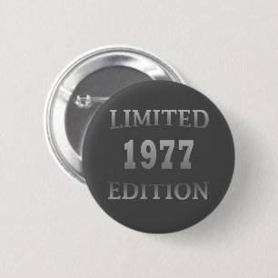 Born in 1977 birthday party button