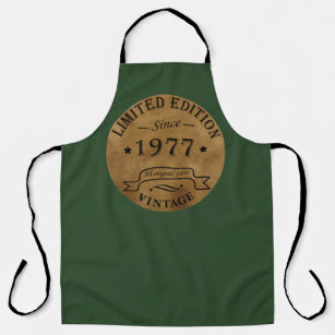 Born in 1977 vintage 47th birthday apron