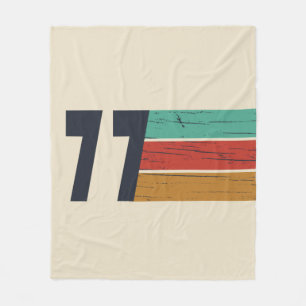 Born in 1977 vintage birthday gift fleece blanket
