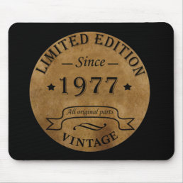 Born in 1977 vintage birthday mouse pad