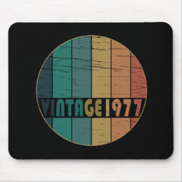 born in 1977 vintage birthday mouse pad