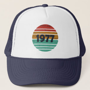 Born in 1977 Vintage Birthday Party Trucker Hat