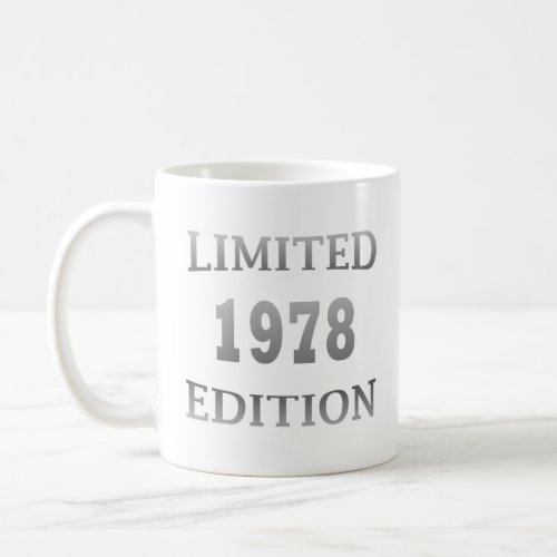 Born in 1978 birthday gift coffee mug