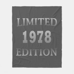 Born in 1978 birthday gift fleece blanket