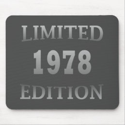 born in 1978 birthday limited edition mouse pad