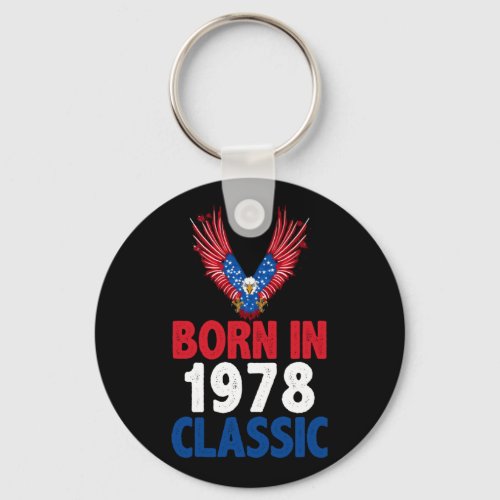 Born In 1978 Classic Keychain