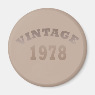 Born in 1978 elegant modern vintage birthday magnet