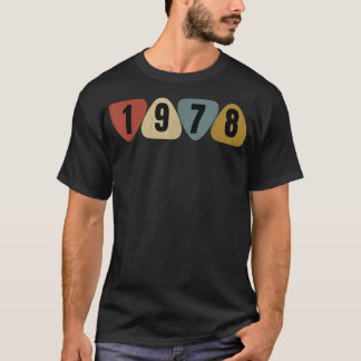 Born In 1978 Guitarist Guitar Pick Music Birthday T-Shirt