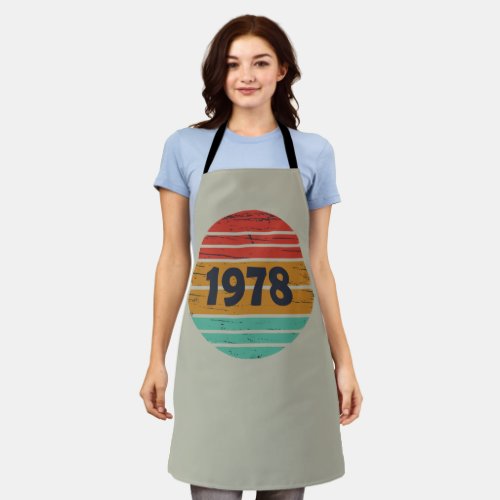 Born in 1978 vintage birthday apron
