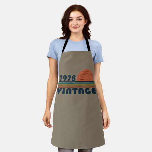 Born in 1978 vintage birthday apron