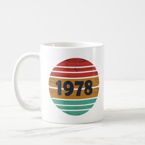 Born in 1978 vintage birthday coffee mug