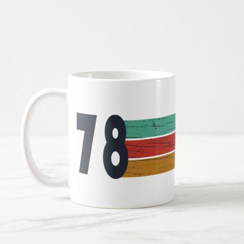 Born in 1978 vintage birthday coffee mug