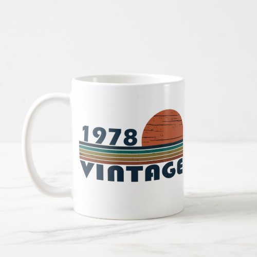 Born in 1978 vintage birthday coffee mug