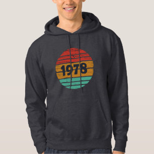 Born in 1978 vintage birthday gift hoodie