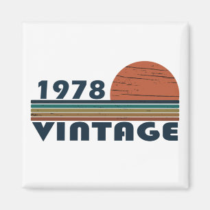 Born in 1978 vintage birthday gift magnet