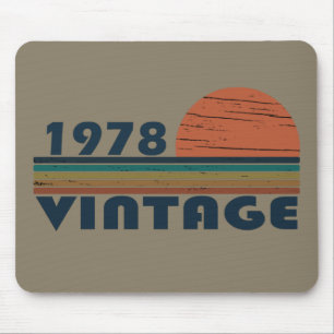 Born in 1978 vintage birthday gift mouse pad