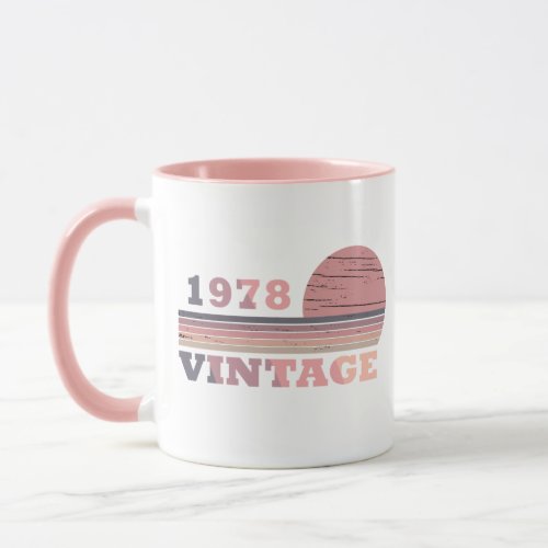 born in 1978 vintage birthday gift mug