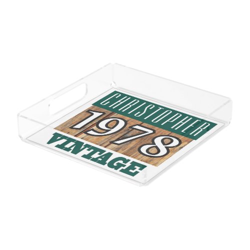 Born in 1978 Vintage Birthday Gift Tray