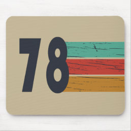 born in 1978 vintage birthday mouse pad