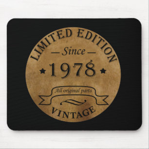 Born in 1978 vintage birthday mouse pad