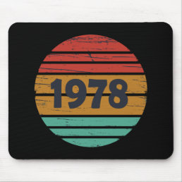 Born in 1978 vintage birthday mouse pad