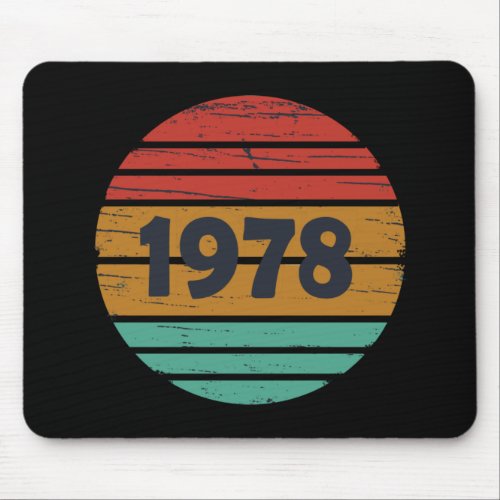 Born in 1978 vintage birthday mouse pad