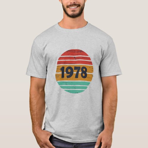 Born in 1978 vintage birthday T_Shirt