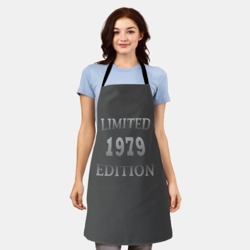 born in 1979 birthday limited edition gift apron