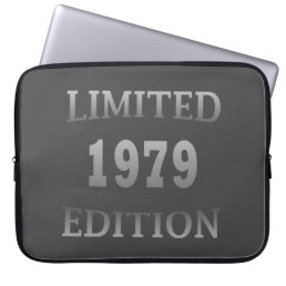 born in 1979 birthday limited edition gift laptop sleeve