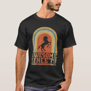 Born In 1979 Unicorn Rainbow Style Birthday T-Shirt