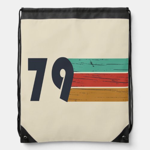 born in 1979 vintage birthday drawstring bag