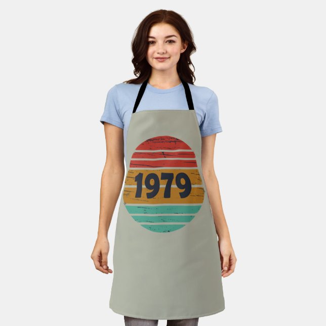 Born in 1979 vintage birthday gift apron (Worn)