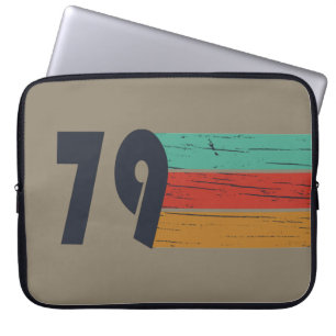Born in 1979 vintage birthday gift laptop sleeve