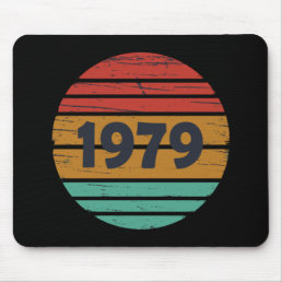 born in 1979 vintage birthday mouse pad