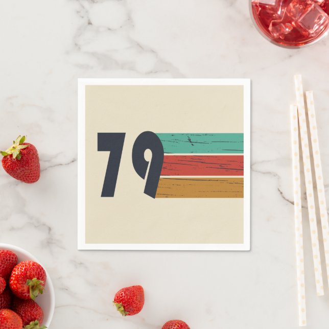 Born in 1979 vintage birthday  napkins (Insitu)