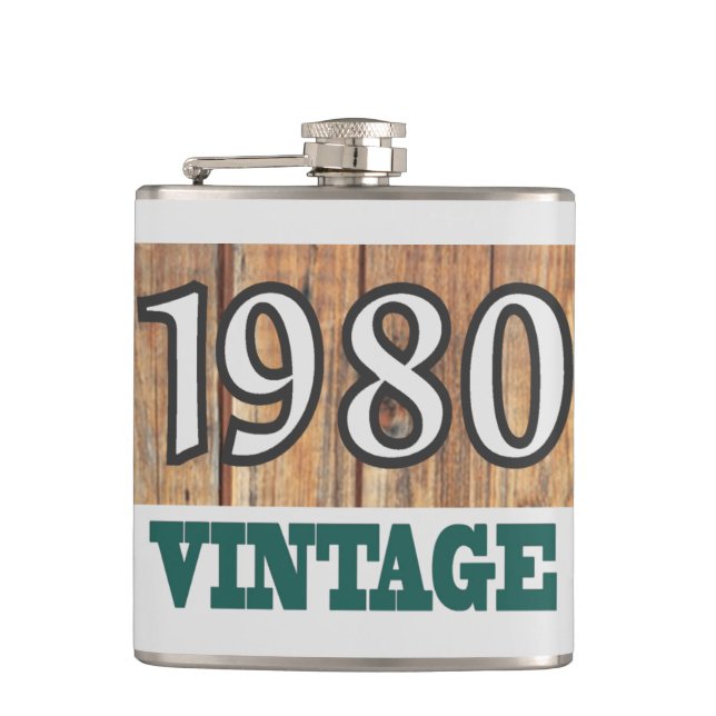 Born in 1980 flask (Front)