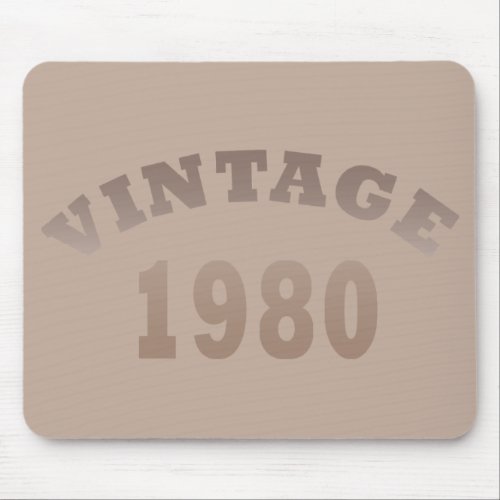 Born in 1980 vintage birthday gift mouse pad