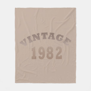 Born in 1982 elegant modern vintage birthday gift fleece blanket