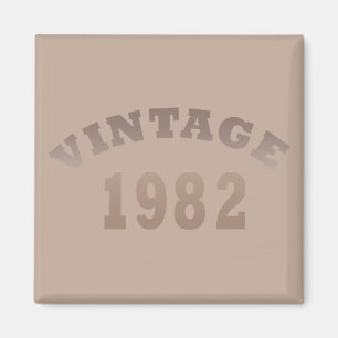 Born in 1982 elegant modern vintage birthday magnet