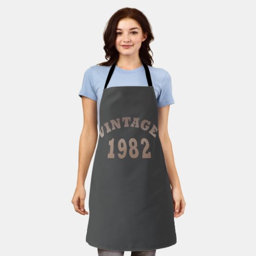 Born in 1982 vintage birthday apron