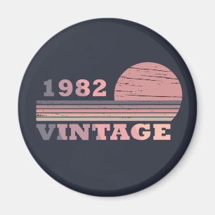 born in 1982 vintage birthday gift magnet