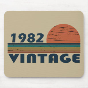 Born in 1982 vintage birthday gift mouse pad