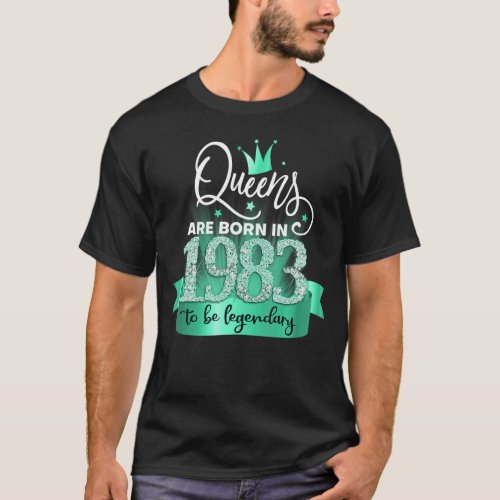 Born in 1983 I Black Turquoise Party Outfit  Acce T_Shirt