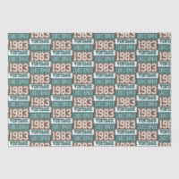 Born in 1983 tissue paper