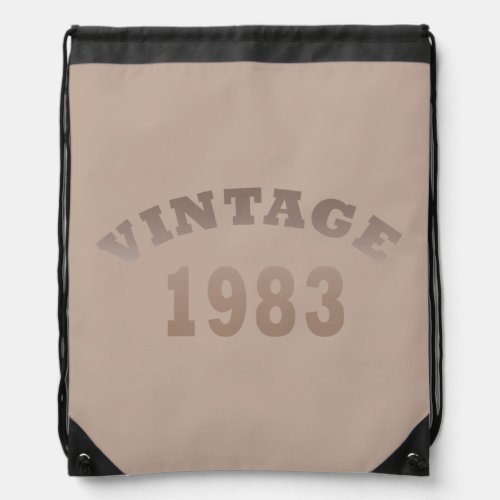 Born in 1983 vintage birthday gift drawstring bag