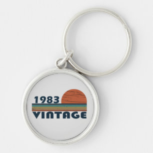 Born in 1983 vintage birthday gift keychain